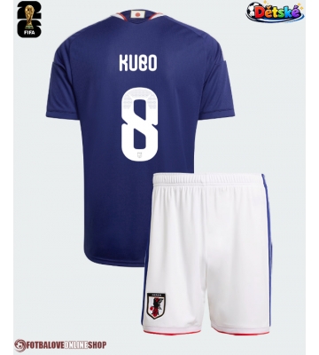 Japonsko Takefusa Kubo #8 Domácí dres komplet pro Děti MS 2026 Krátkým Rukávem (+ Krátké kalhoty)